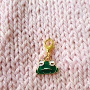Frowny Frog Stitch Markers, Progress Keepers, Knitting Accessories ...