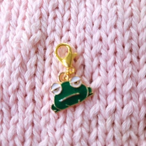 Frowny Frog Stitch Markers, Progress Keepers, Knitting Accessories ...