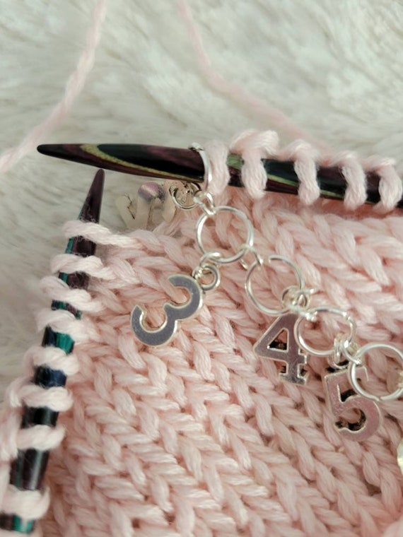 Stitch Markers With Numbers, Progress Keepers, Knitting Row Counter, Fits  up to Us Eight Knitting Needles 