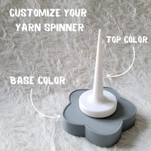 Customizable Yarn Spinner - Yarn Cake Holder, Tangle-Free Yarn Dispenser, Knitting & Crochet Tool, Yarn Storage with Non-Slip Base