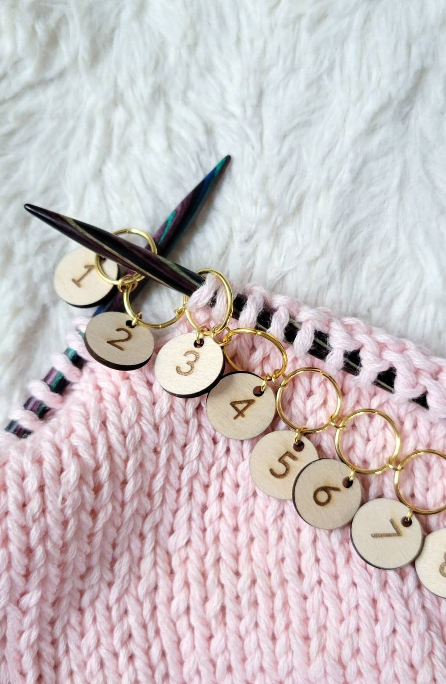 Elisel Colorful Knitting Stitch Counter Crochet Locking Stitch