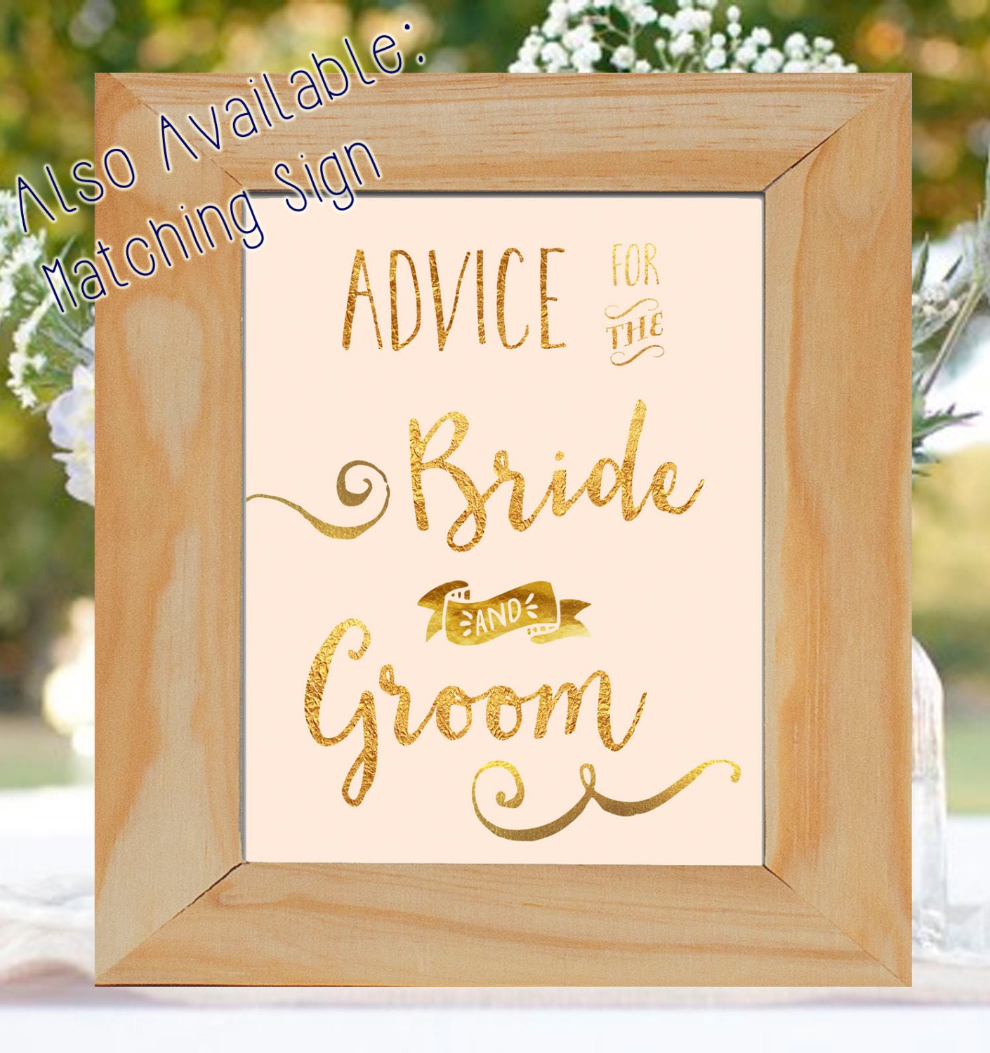 Advice for the Bride and Groom Printable Cards Digital File - Etsy