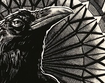 Raven - Fine Art Print by Jess Rocha 5x7 inches