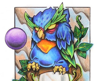 Owl and Hourglass