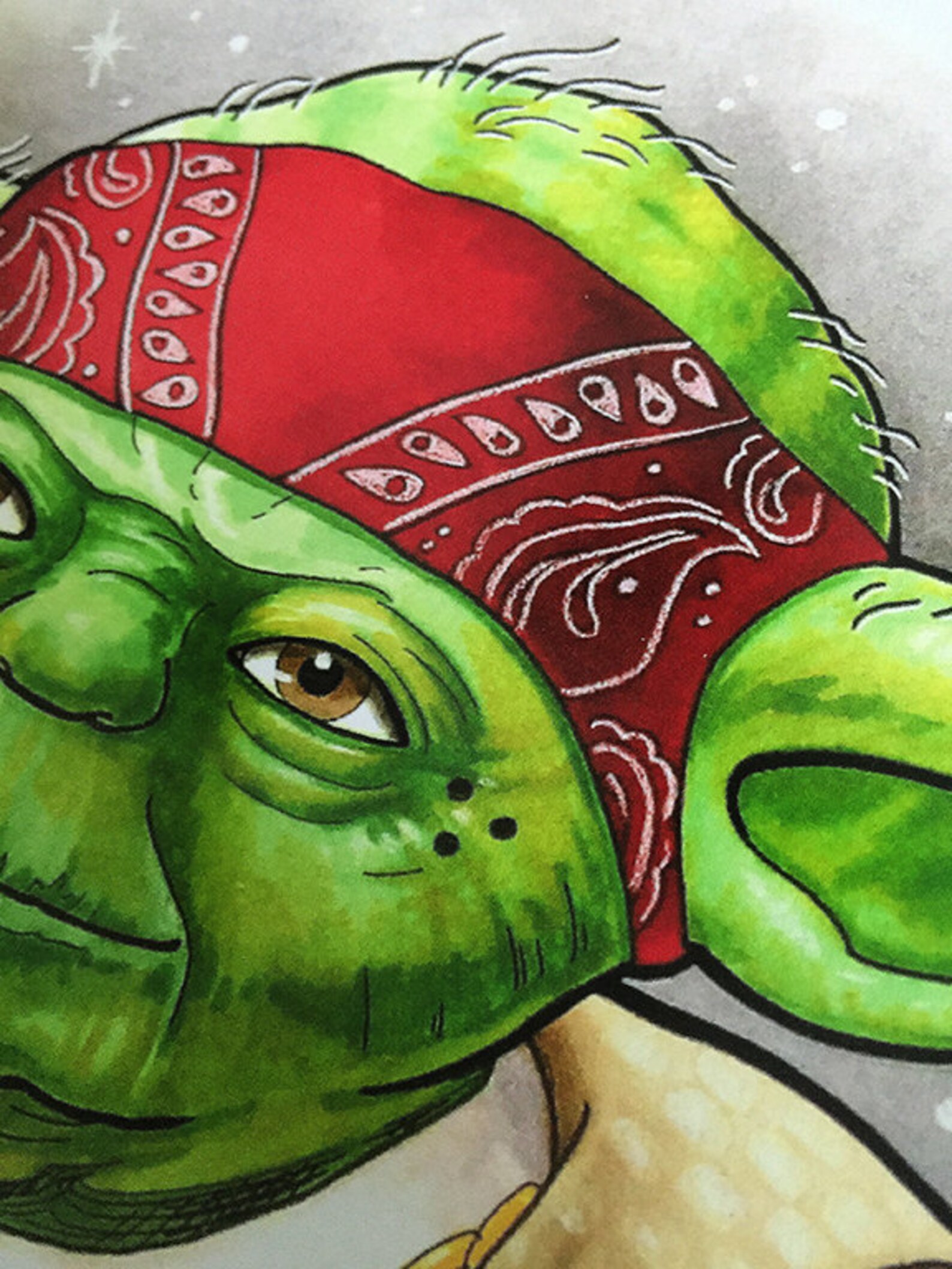 Cholo Yoda Star Wars Art Print Illustration Wall Art by Etsy