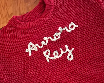 Custom Baby Name Sweater