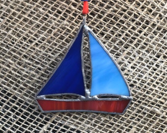 Stained Glass Boat - Suncatcher | Home Decor | Gift