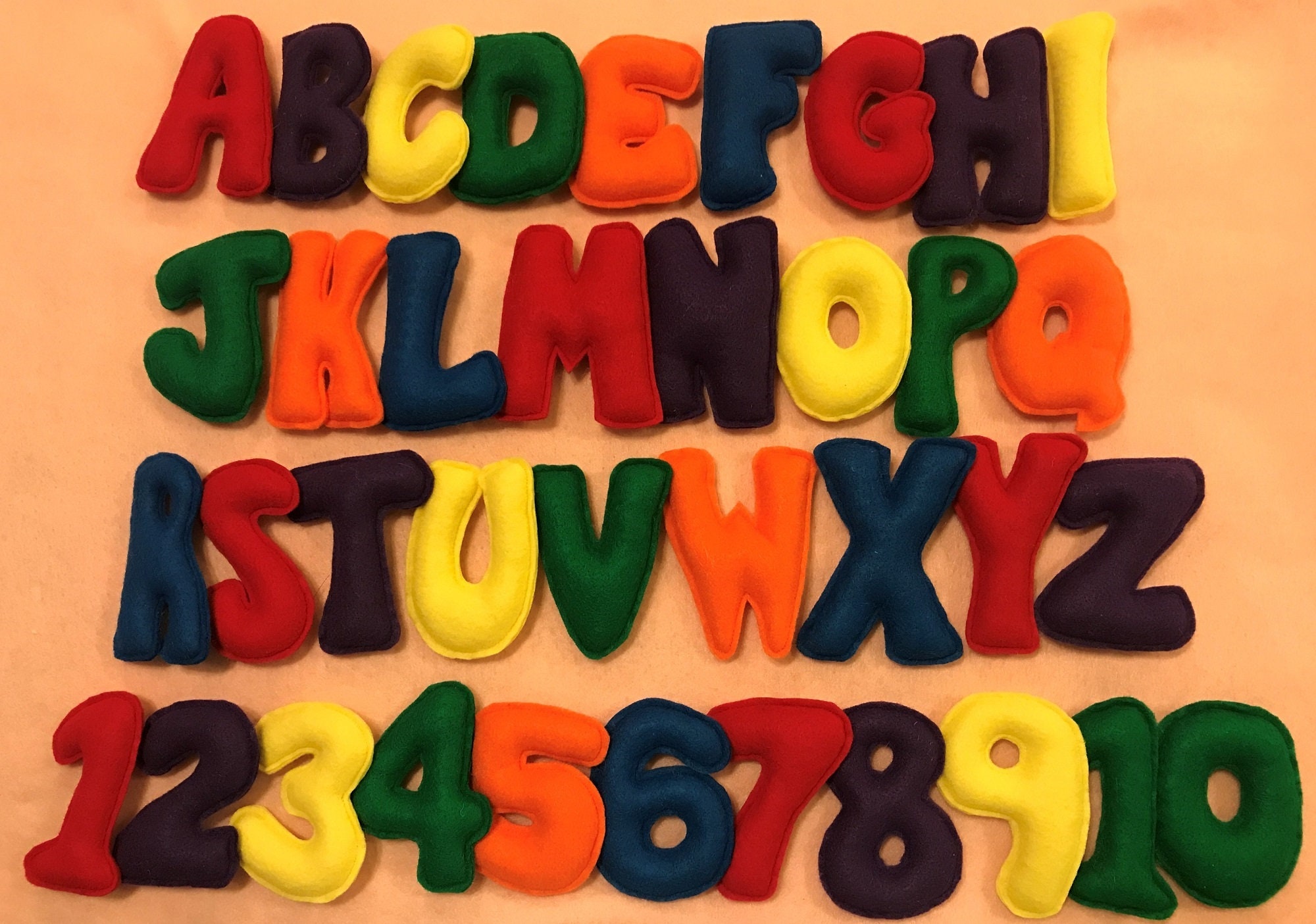 Felt Letters, Felt Alphabet, Preschool Alphabet, Learning Alphabet, Stuffed  Letters, Felt English Alphabet, Educational Toy, Montessori Toys 