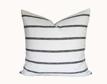 Watercolor Stripe Pillow Cover