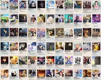 Anime Wall Collage Kit, Anime Wall Collage, Anime Show Esthetische Collage, Esthetische Collage Kit (DIGITALE DOWNLOAD) 100 STUKS