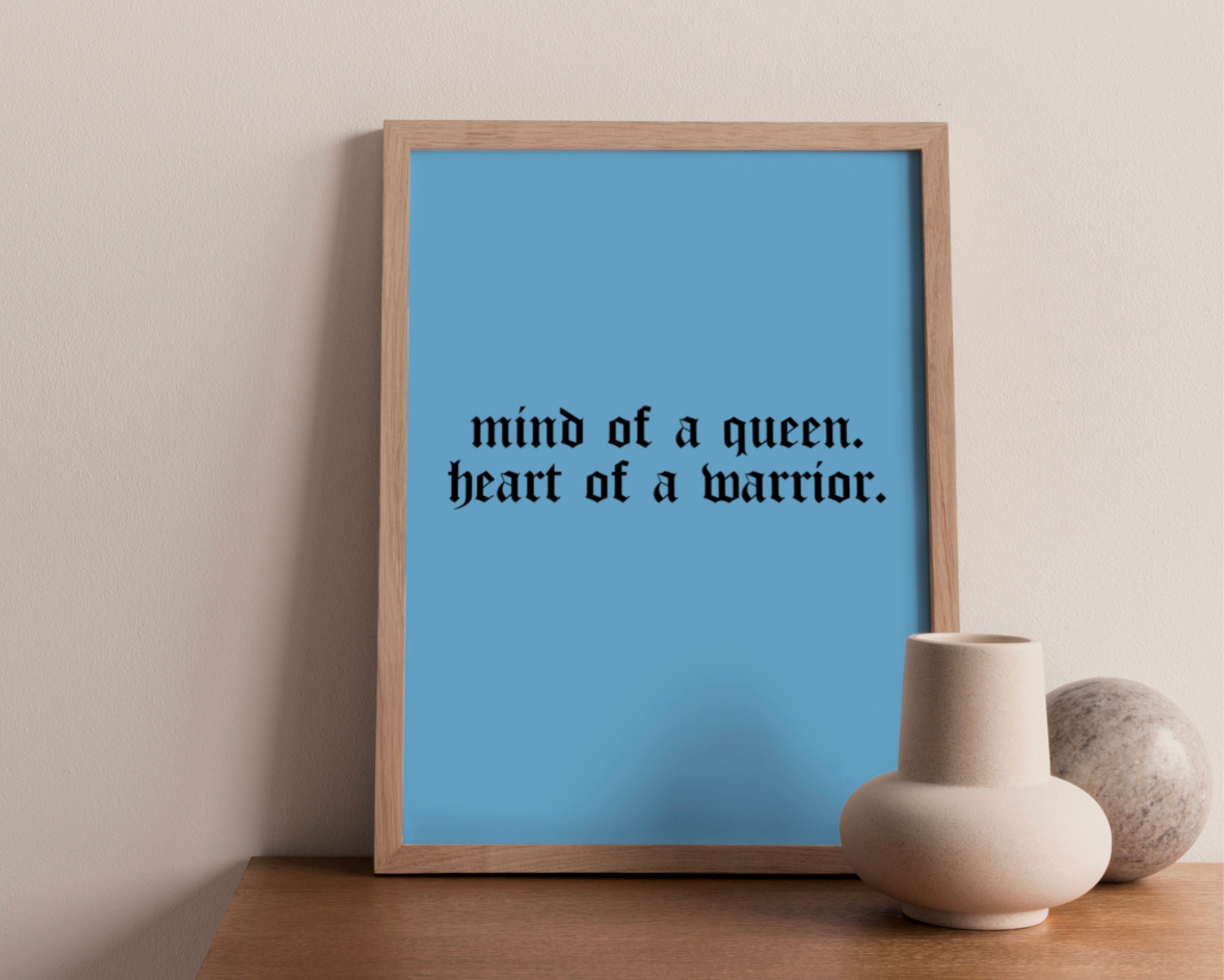 Blue Printable Wall Art Quote Decor Poster Wall Art Wall | Etsy