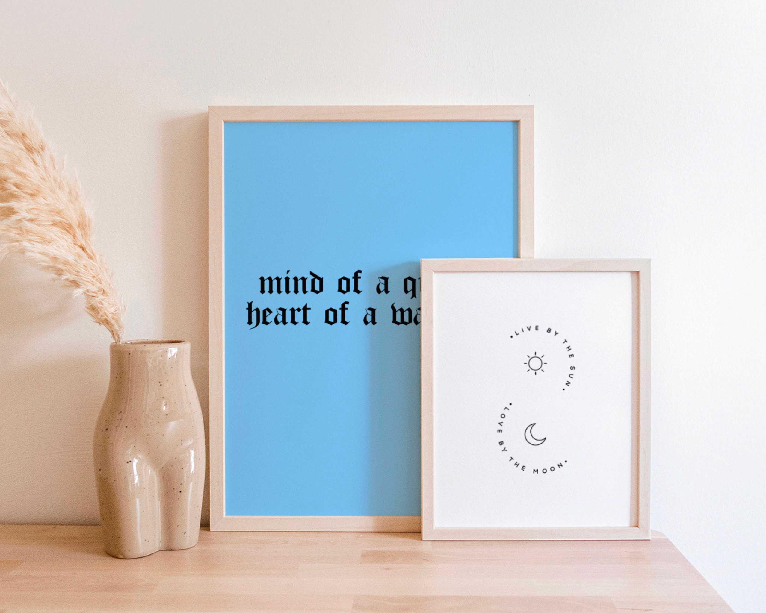 Blue Printable Wall Art Quote Decor Poster Wall Art Wall | Etsy