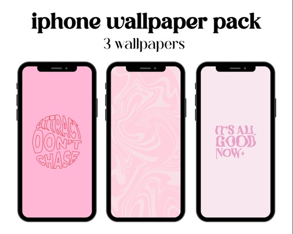 Pink iPhone Wallpaper, Pink iPhone Wallpaper, Pink Aesthetic Wallpaper,  iPhone Aesthetic Wallpaper (DIGITAL DOWNLOAD) 3 PCS