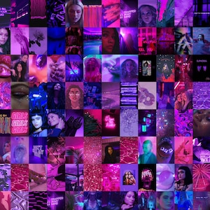 Euphoria Wall Collage Kit, Euphoria Aesthetic Wall Collage, Purple Collage, Aesthetic Collage Kit, Collage Kit (DIGITAL DOWNLOAD) 118 PCS