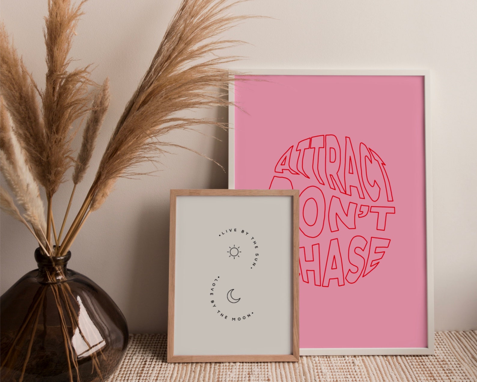 Pink Printable Wall Art Quote Decor Poster Wall Art Wall | Etsy