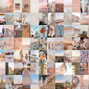 Neutral Wall Collage Kit, Neutral Collage Kit, Muted Photo Wall, Neutral Art Prints, Neutral Aesthetic Collage (DIGITAL DOWNLOAD) 106 PCS