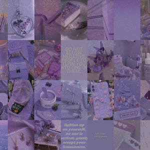 Purple Wall Collage Kit Soft Purple Collage Kit Soft - Etsy