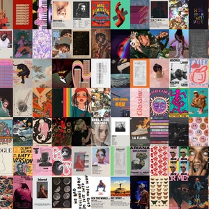 Music Aesthetic Wall Collage Kit, Music Photo Wall, Music Aesthetic College, Music Posters, Music Wall Art (DIGITAL DOWNLOAD) 100 PCS