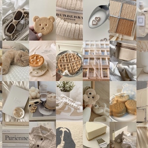 Cream Wall Collage Kit Neutral Wall Collage Beige (Download Now) - Etsy