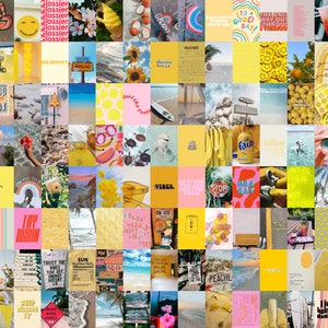 Summer Vibes Wall Collage Kit, Summer Aesthetic Wall Collage Kit, Bright Wall Art, Happy Wall Collage Kit (DIGITAL DOWNLOAD) 137 PCS