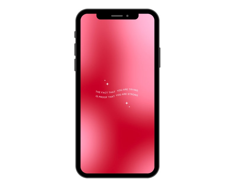 Red Gradient Iphone Wallpaper Red Aura Iphone Wallpaper Pink Etsy