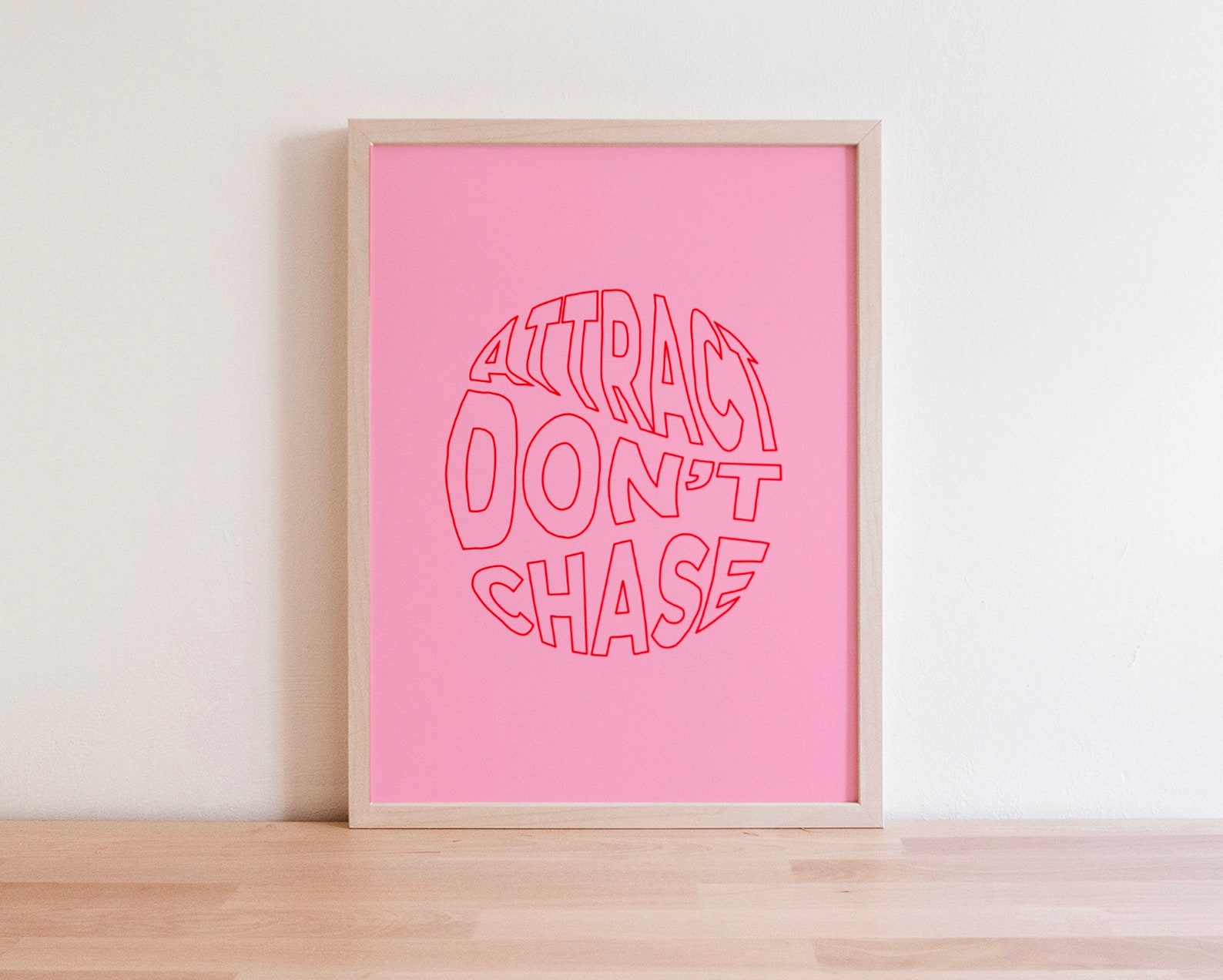 Pink Printable Wall Art Quote Decor Poster Wall Art Wall | Etsy