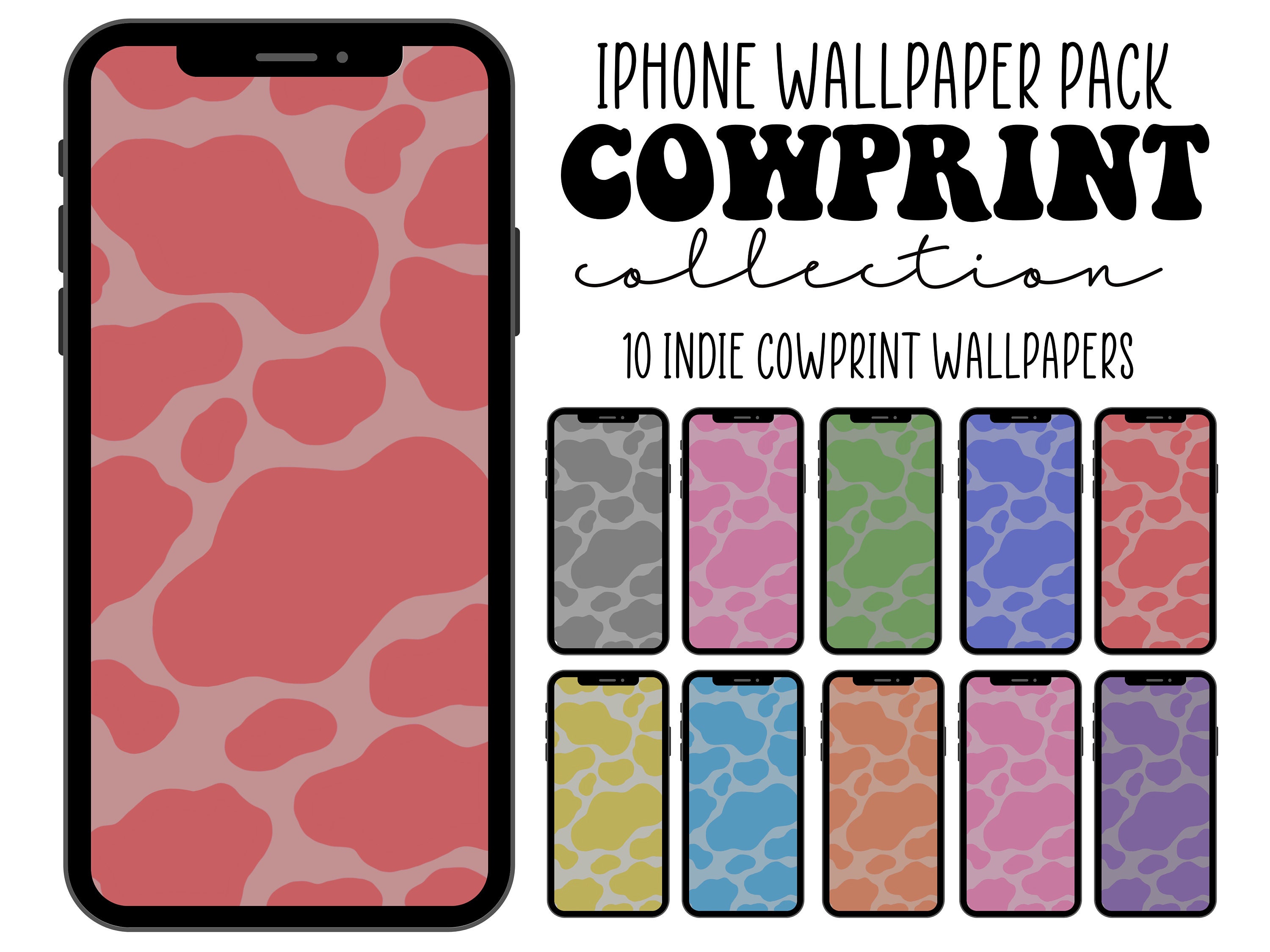 IPhone Wallpaper Ios 14 Wallpaper Indie Wallpaper Cowprint 