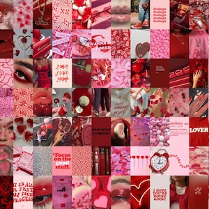 Lovecore Wall Collage Kit Valentines Day Collage Kit Red - Etsy