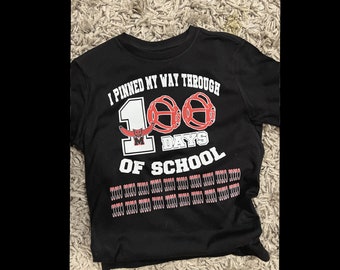 100日間の学校生活をピンで留めて過ごした