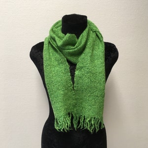 Groene zijden sjaal - Etsy België