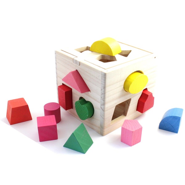 Wooden Toy for Toddler, Children, Kids, Shape and Color Matching Game, Montessori Toys, Education, Holzspielzeug, jouet en bois