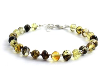 Genuino del Báltico ámbar Collar Chakra Piedras Preciosas ámbar Báltico Collar 32cm 12.5/"