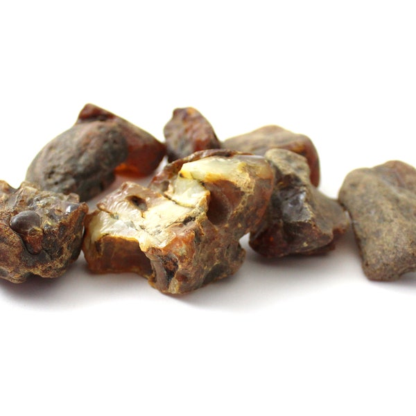 Raw Baltic Amber Stones 100 g | Undrilled Natural | TipTopEco | cuentas de ámbar | Bernsteine