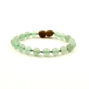 Grünes Aventurin Armband Fußkettchen geknotet | Edelstein Schmuck Für Frauen Männer Jungen | Pulsera de Aventurina verde | grünes Aventurin-Armband
