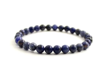 Sodalite Stretch Blue Bracelet | Jewelry For Women Men Men's | Pulsera de Sodalita | Sodalith-Armband | braccialetto in sodalite