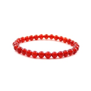 Carnelian Stretch Red Bracelet | Jewelry For Women Women&#39;s Men Men&#39;s | braccialetto di corniola | Karneol-Armband | pulsera de cornalina