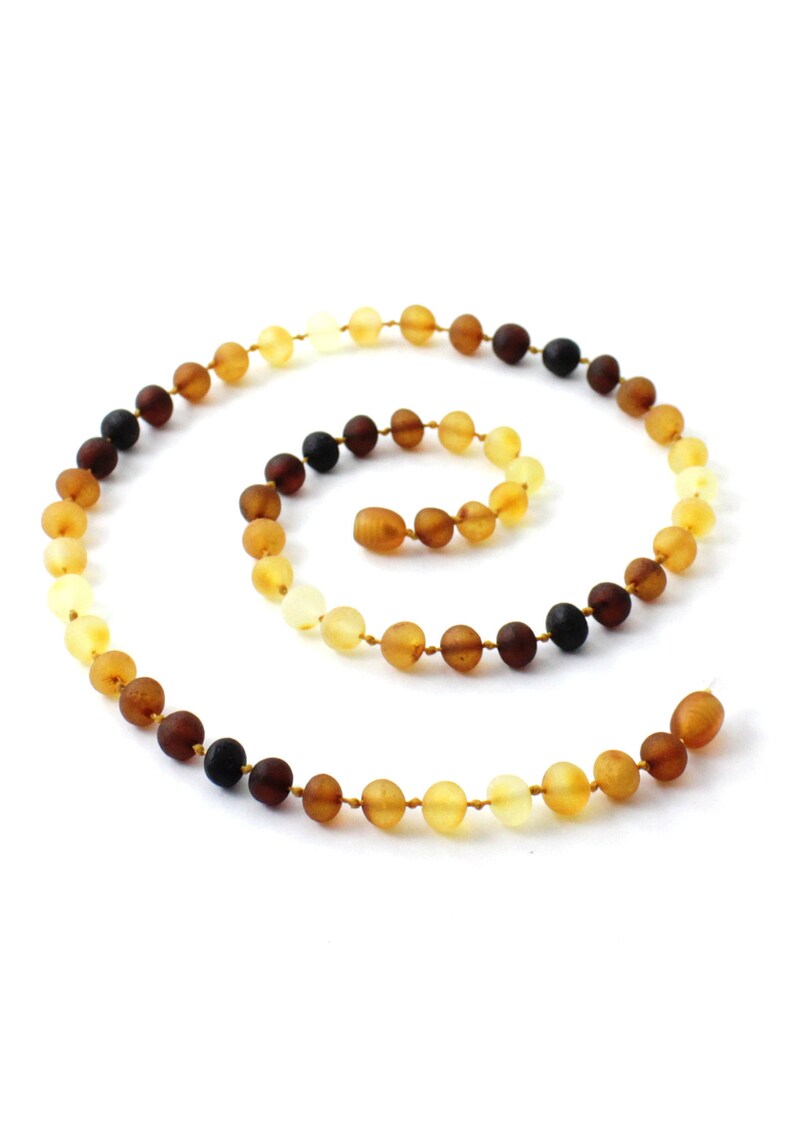 Raw Modern Rainbow Amber Jewelry Set for Adults Necklace and Bracelet Set Baltic Amber Baroque Beads Unpolished For Men and Women