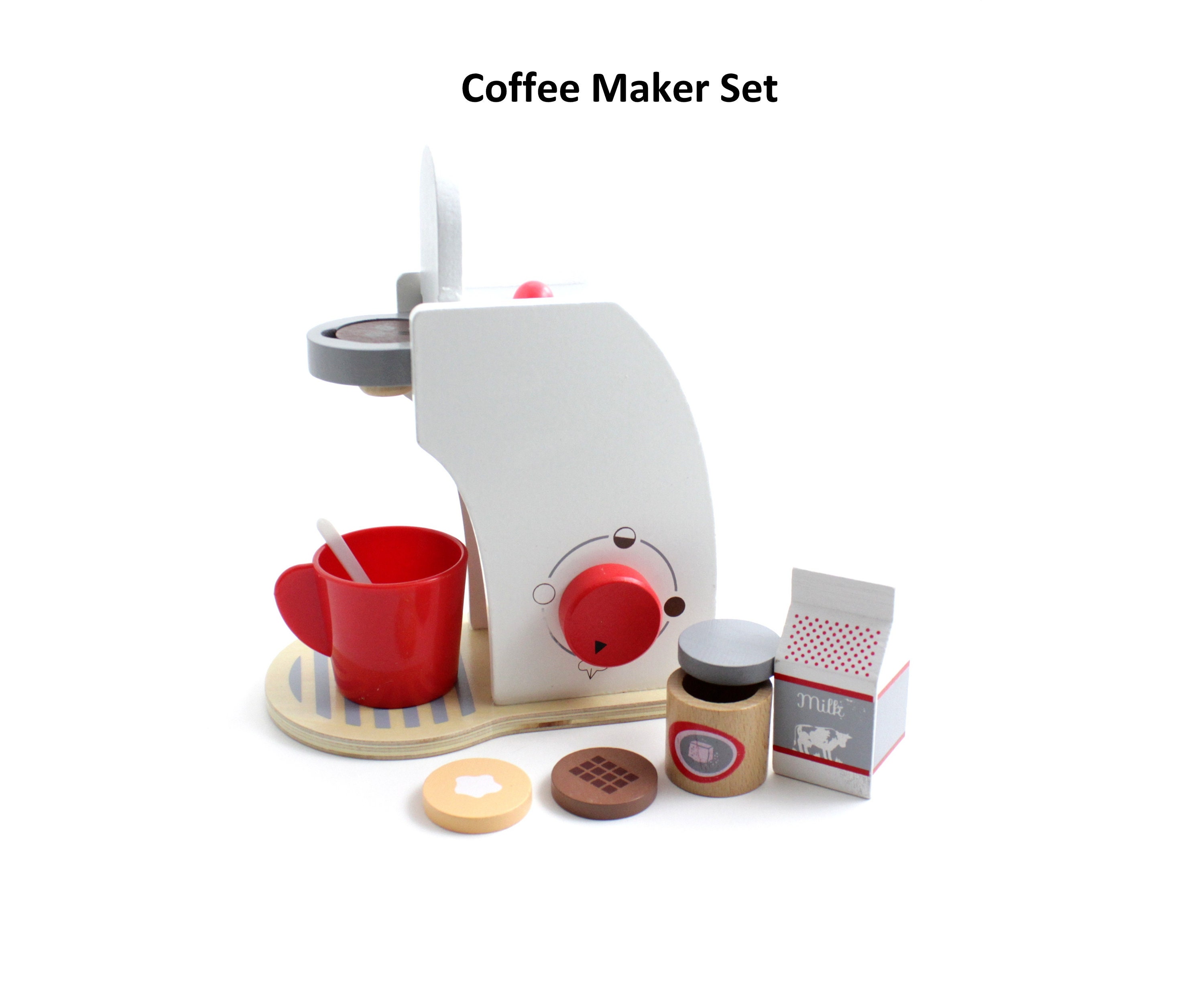 Wooden Kitchen Appliances Children Pretend Toys Game Etsy