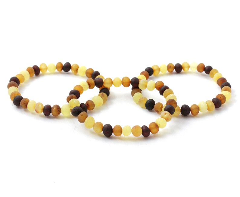 Baltic Amber Wholesale  Set of 3 Amber Bracelets for Adults image 0