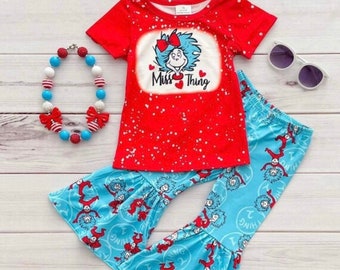 Dr Seuss Inspired Miss Thing Outfit FREE SHIPPING! Read Across America Week
