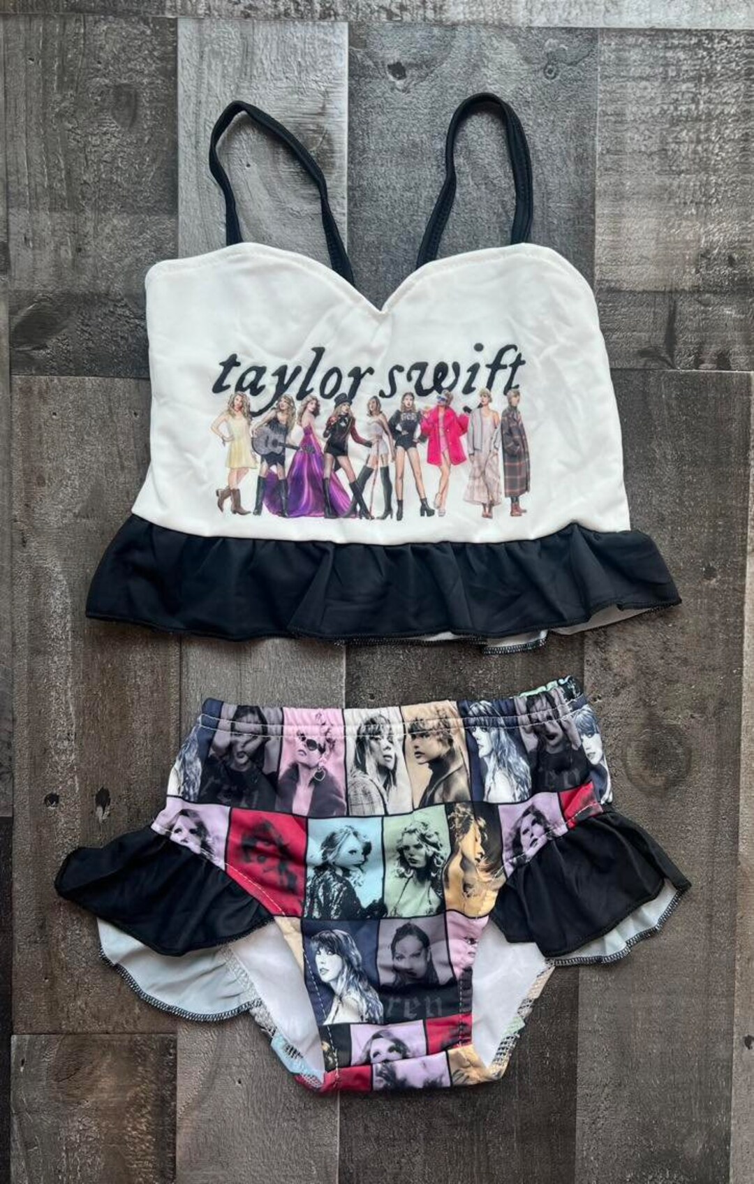 Taylor Swift Inspired 2 Piece Swim Ruffle Eras Tour