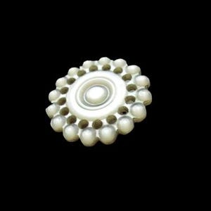 1 Each Stunning 19th Century Oyster Shell Pearl Buttons–Hand Cut Pierced Design (11/16 Inch) Div I Small c. 1860's-1880's Loop & Plate Shank