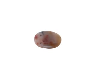 Nice Unusual California/Arizona Border Translucent St. John's Flower Agate Cabochon 17mmx12mmx4mm Ready To Set