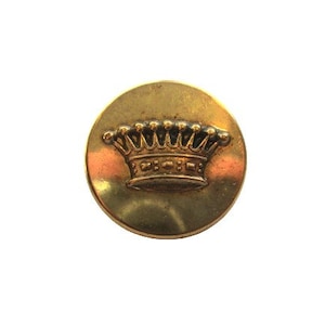 Antique Nobility Count/Comte Crown Livery/Uniform Brass Button 2 Piece Firmin & Sons 1535 Strand London 1 2/16th Inch Diameter