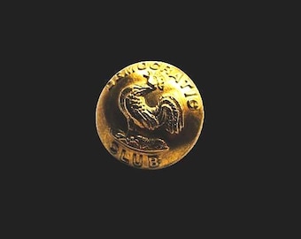American Democratic Party-Political Club/Campaign Button Associated with Grover Cleveland Campaign of 1884 NBS Div I Small 13/16" Tin Back