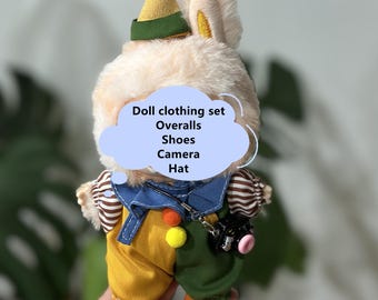 Vestito da clown kawaii fatto a mano per bambole Bubu, vestiti per bambole color pastello