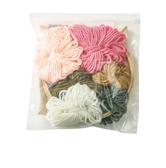 Flower Punch Needle Kits for Beginner, Unique Handmade Craft, DIY  Embroidery Kit, Punch Kit With Yarn, Rug Hook Design Kit 
