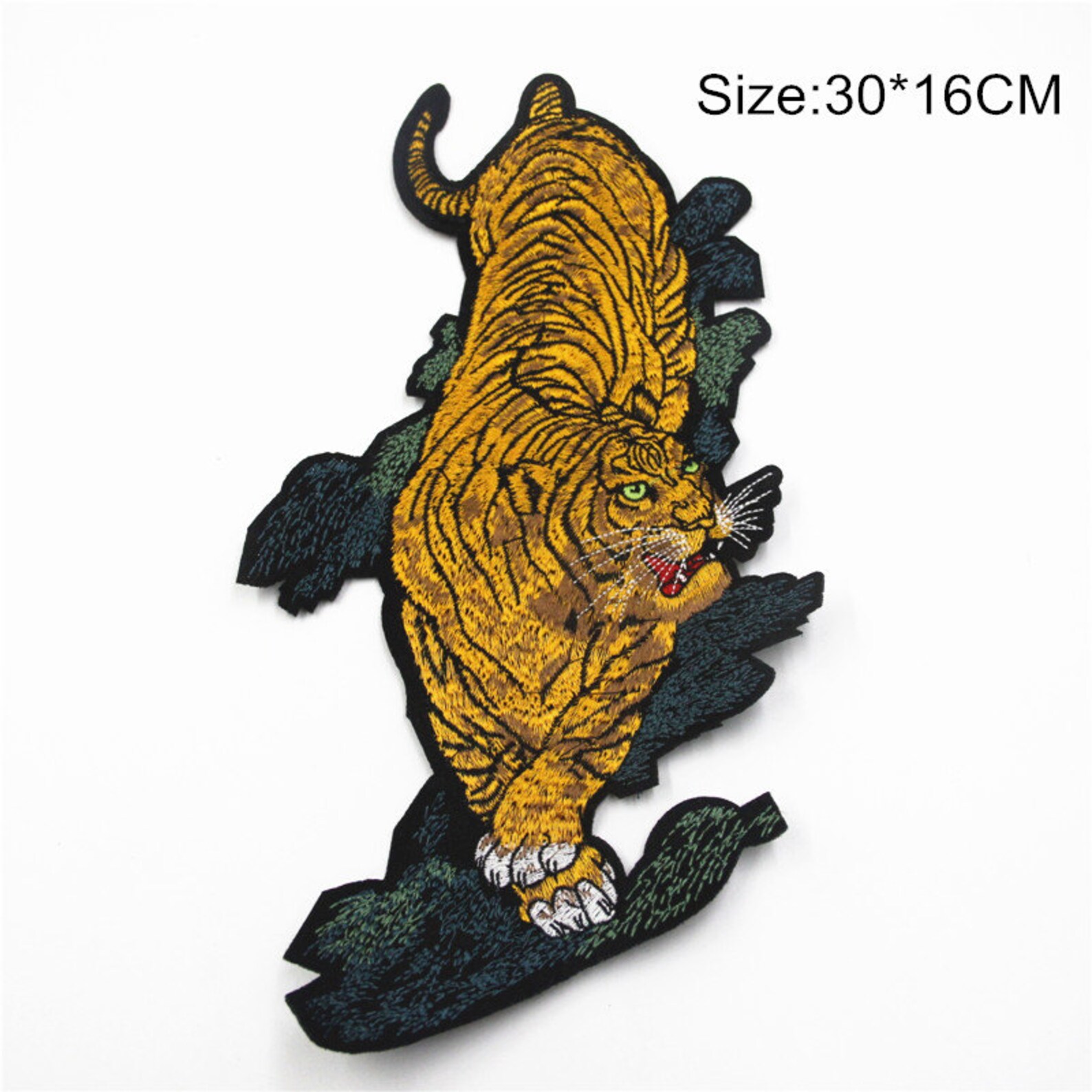 1 Pieces Big Tiger Embroidered Patch Tiger Applique for Etsy