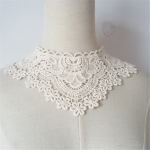 Handmade Lace Collar Appliques,Collar Applique,Fake Collar for Garment Accessories, Fake Collar Applique,Embroidery Trims
