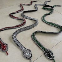 Gold Sequin Snake Patch - Reputation Inspired- Rhinestone Snake ...